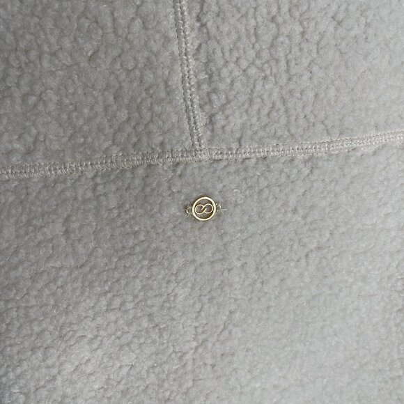 Calia Cream Seamed Sherpa 1/2 Zip Tunic size XXL - Picture 5 of 7